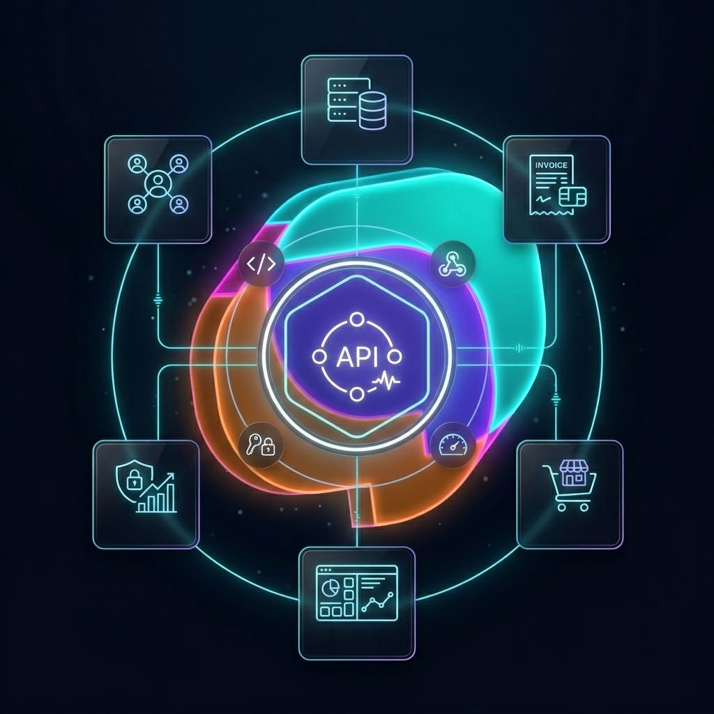 Eyou API hub — native integration with CRM, ERP, billing, finance, BI and e-commerce